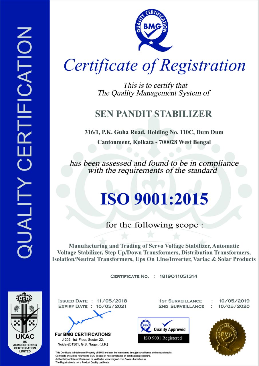 An ISO 9001:2015 Certified Company